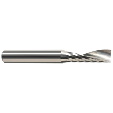 HARVEY TOOL End Mill for Plastics - Single Flute - Square, 0.1250" (1/8), Number of Flutes: 1 52508